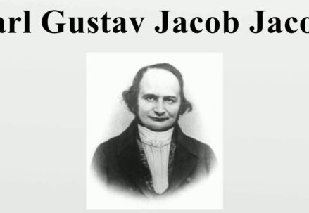 Portrait of Carl Jacobi on a white background