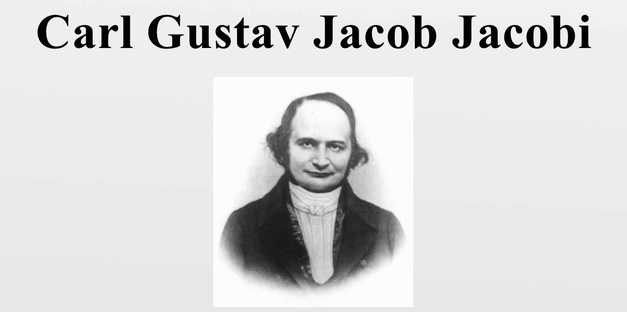 Portrait of Carl Jacobi on a white background