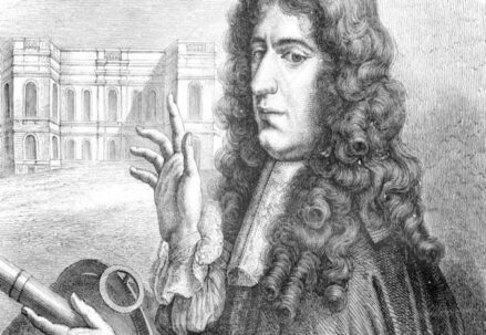 Black and white portrait of the scientist
