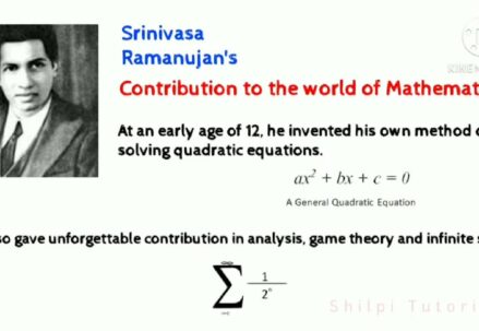 About Srinivasa Ramanujan